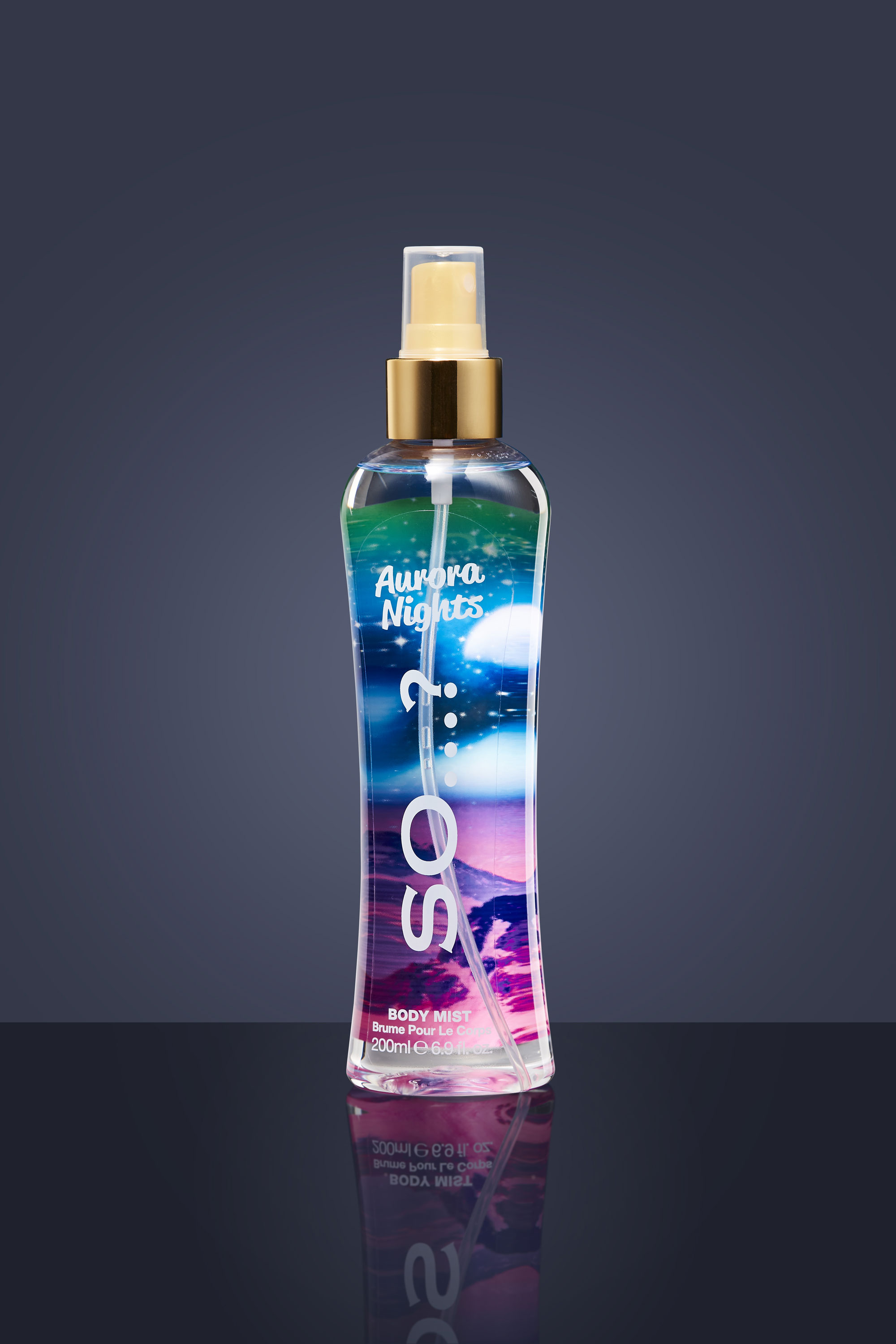 digital print label for body mist by SO