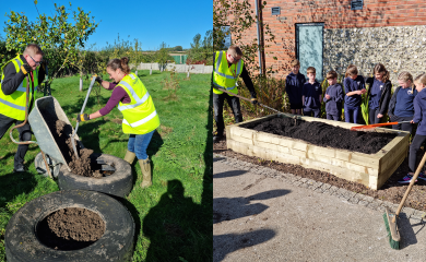 Amberley teams up with Pimperne Primary School for No Waste Week - Amberley Labels